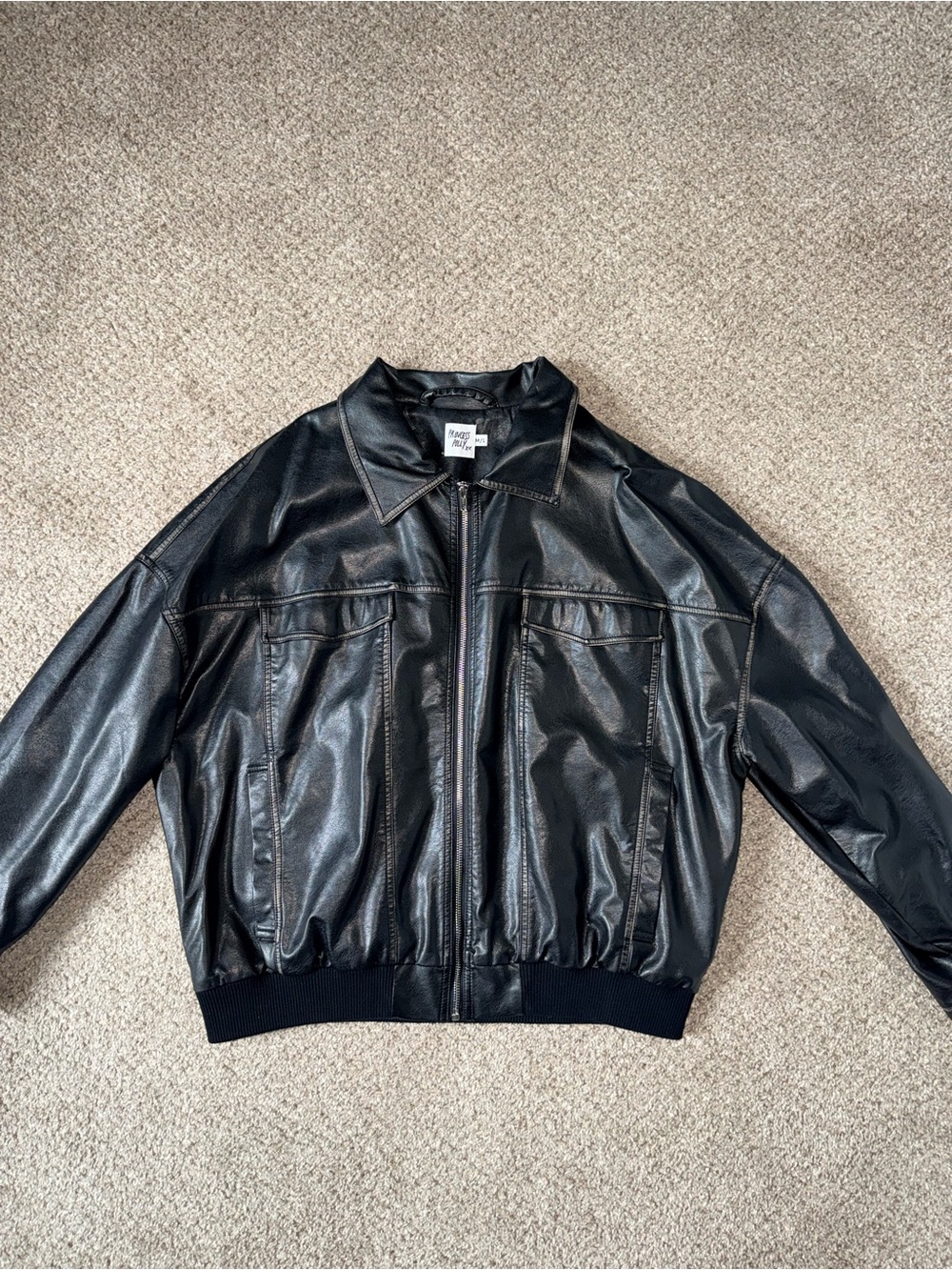 Princess Polly Black Leather Jacket